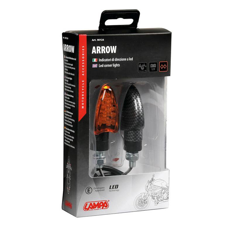 Intermitentes Arrow carbon homologados Lampa